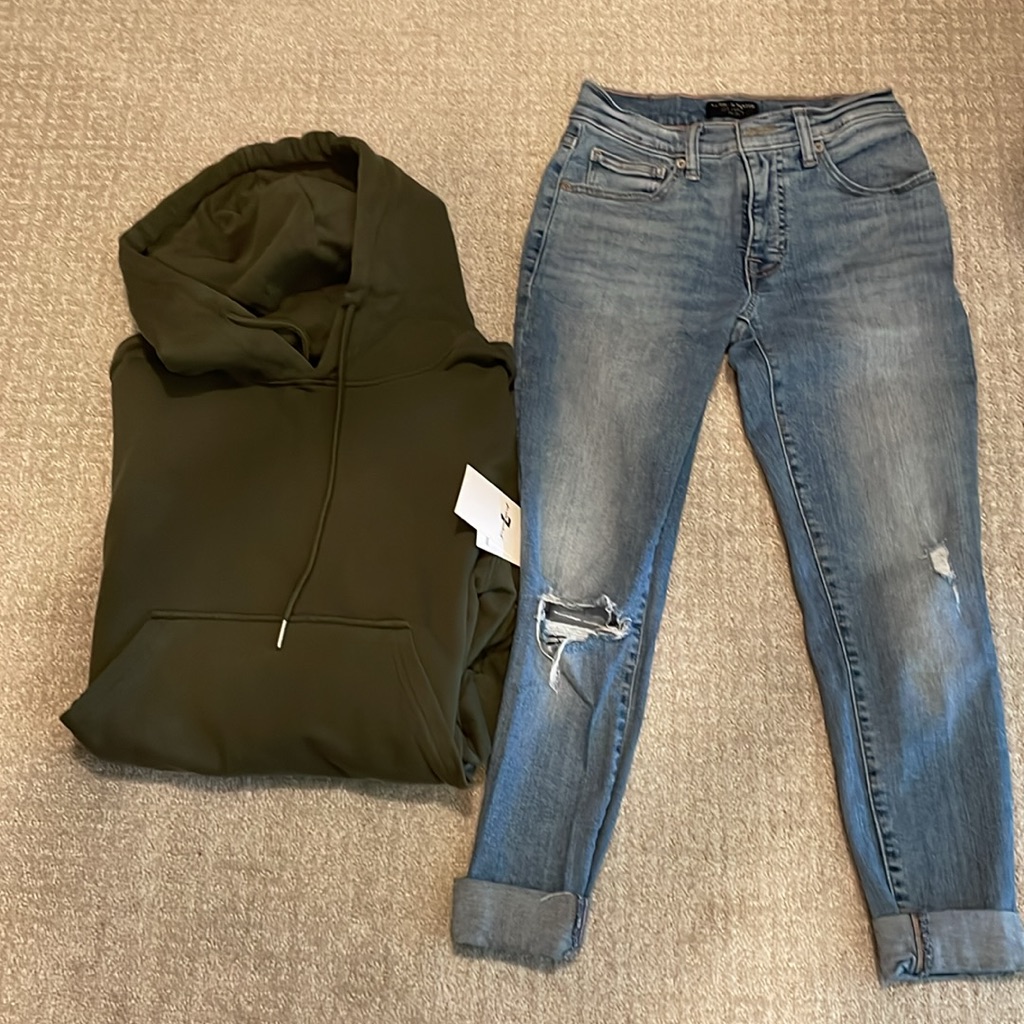 7 For All Mankind Hoodie Dress X Lucky Brand Jeans